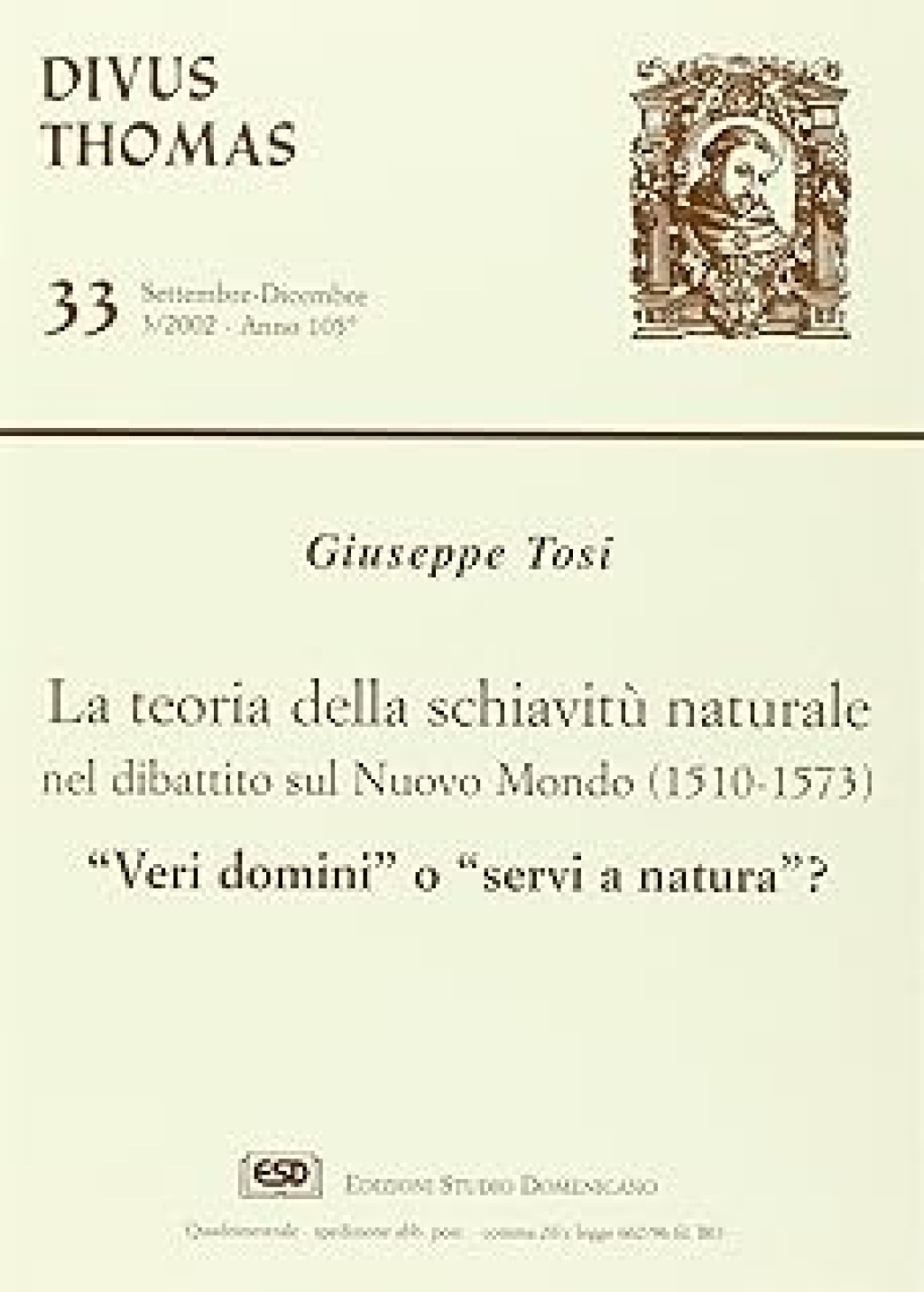 2002_VERI DOMINI O SERVI A NATURA - CAPA - (italiano)